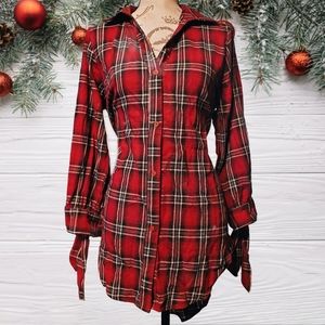 Cozy Plaid Tunic NWOT